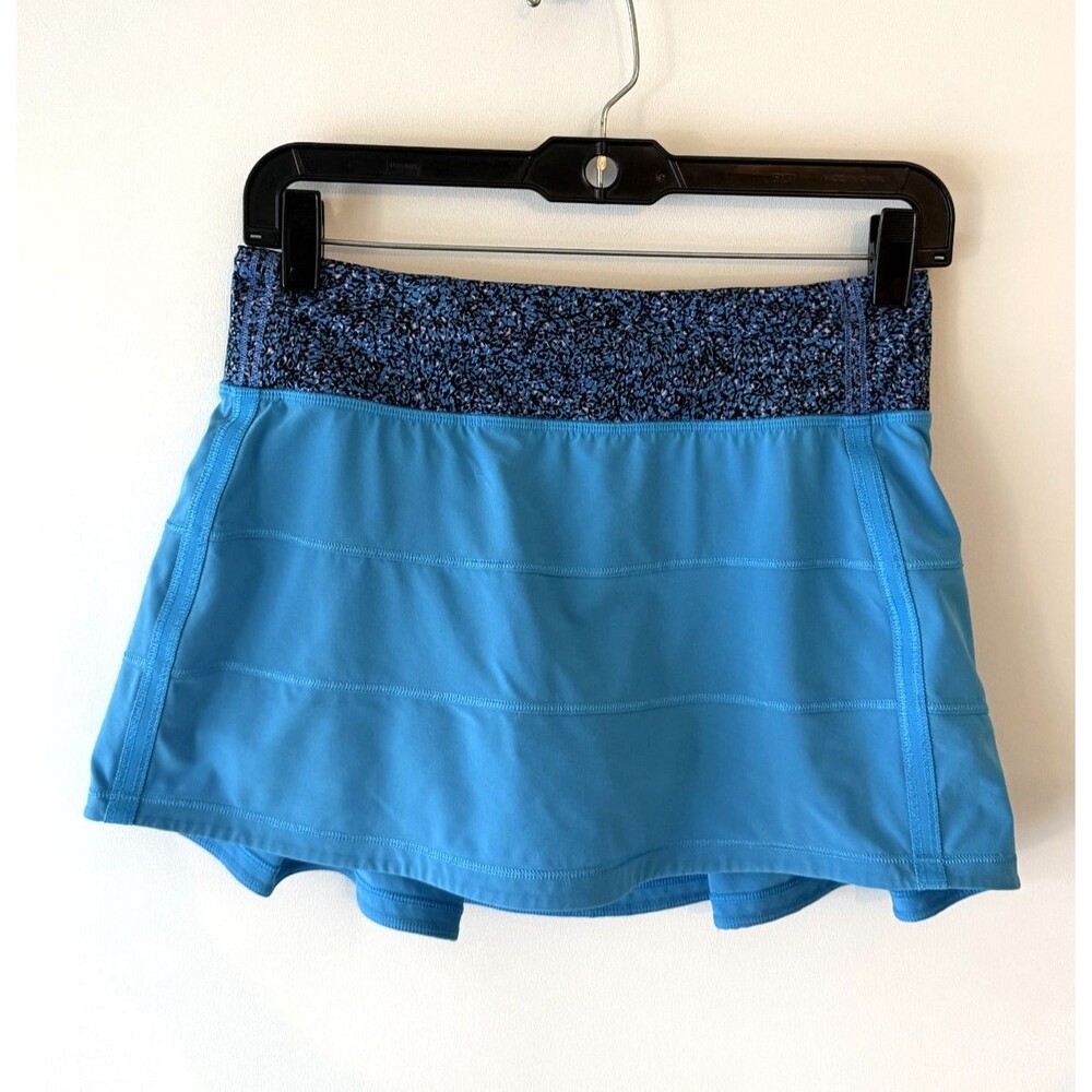 Lululemon Pace Rival Skirt Womens 4 Blue Athletic Running Tennins Golf Skort